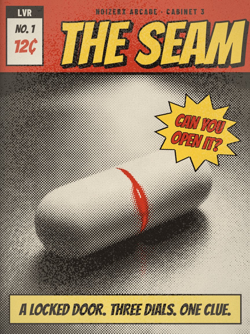 Comic cover for The Seam: a capsule on a steel tray