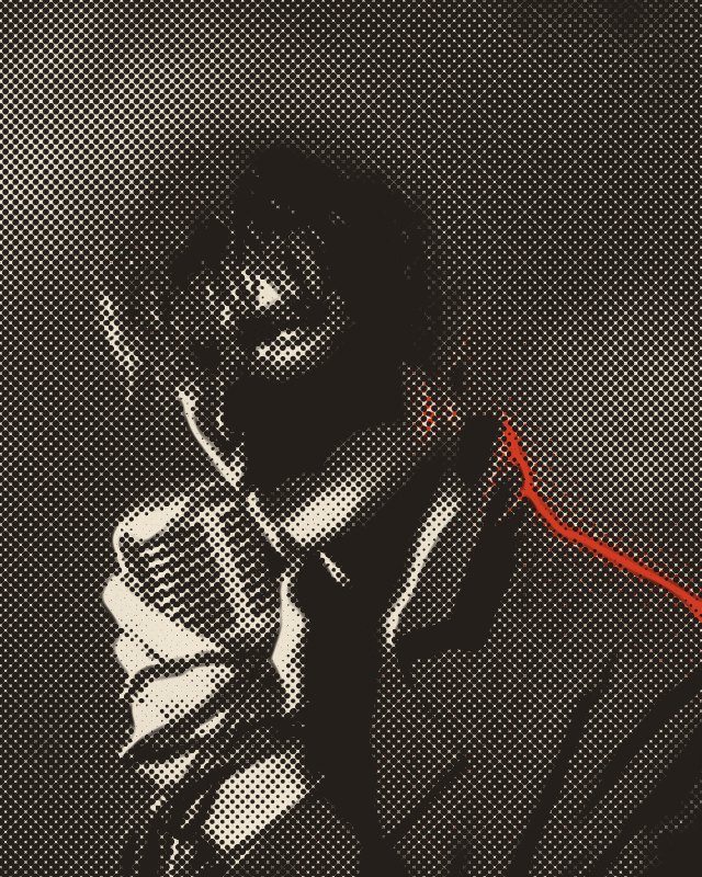 A patient at a microphone